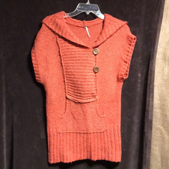 Free People Sweaters - Free People small hooded high low sweater pullover
